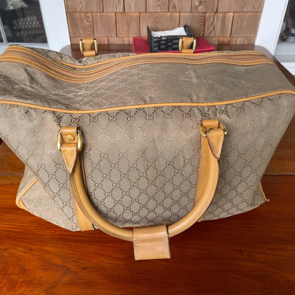 Authentic Vintage Gucci Duffle Bag
